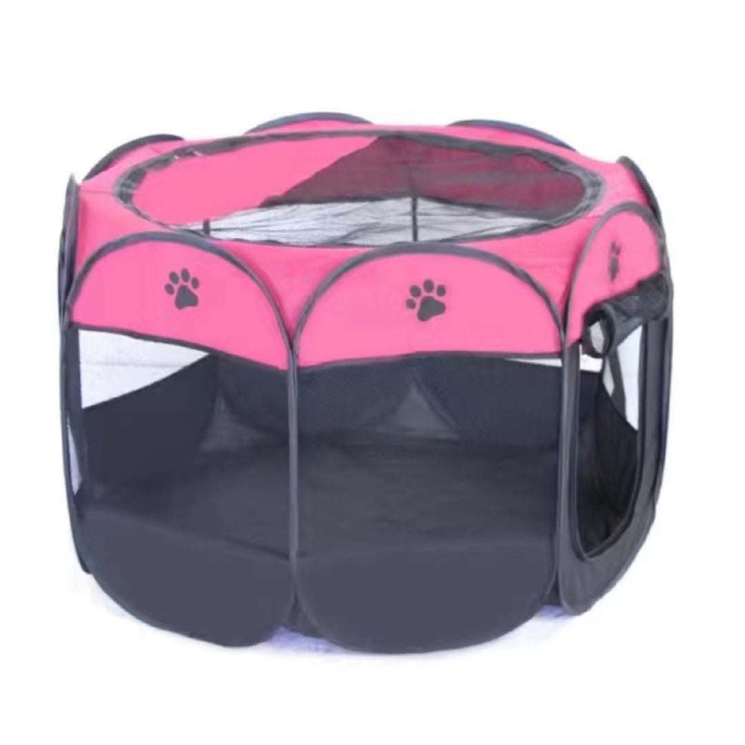 Portable Folding Pet Carrier Tent Octagon Fence