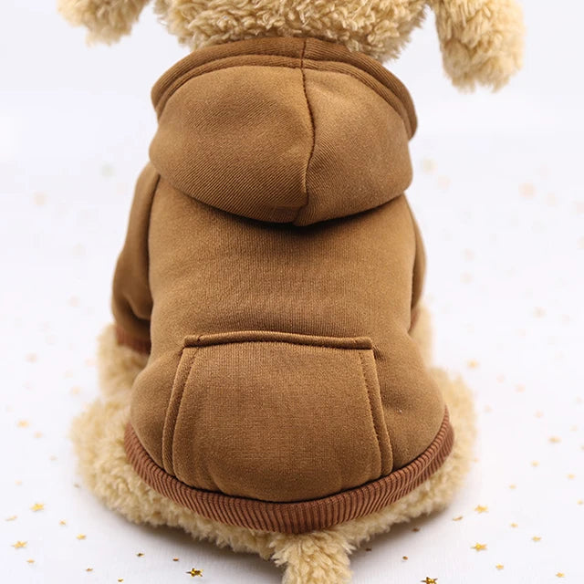 Dog Fleece Sweater Warm Dog Clothes Hoodie