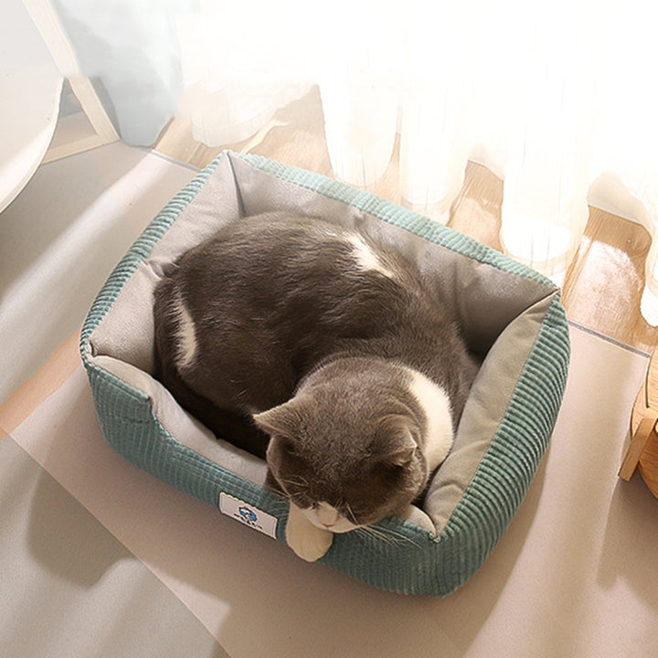 Waffle Pattern Comfy Pet Bed