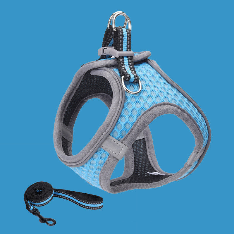 Solid Mesh Breathable Harness Set with Lead